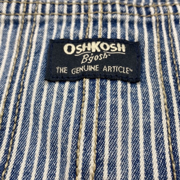 RELISTED OshKosh Striped Denim Overalls - Picture 4 of 8
